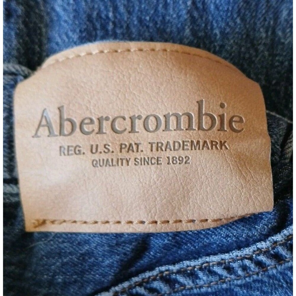 Abercrombie Kids Loose Jeans 5/6 Regular Dark Wash Elastic  Adjustable Waist - Picture 3 of 16